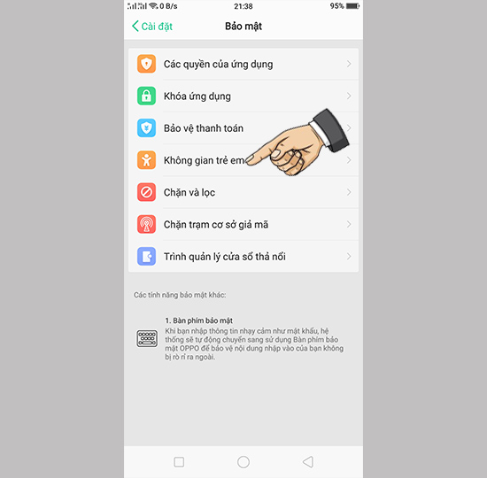 Vào không gian trẻ em